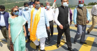 Union Minister Nitin Gadkari on three days HP tour HIMACHAL HEADLINES