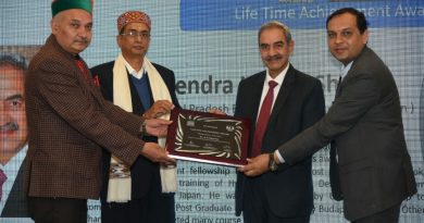 Chairman, HPERC, Devendra Kumar Sharma Conferred Life Time Achievement Award by Indian Concrete Institute HIMACHAL HEADLINES
