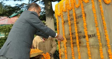 CM pays floral tributes to Dr. B.R. Ambedkar on his death anniversary HIMACHAL HEADLINES