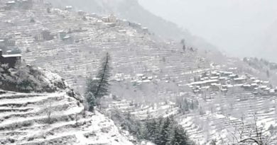 Snowfall on high reachesIce cold wind blowing across state. HIMACHAL HEADLINES
