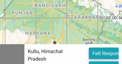 Light tremor jolted Kullu district HIMACHAL HEADLINES