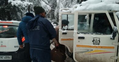 Avoid driving on snow mounted road -Admin HIMACHAL HEADLINES