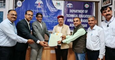 Technical Education Department and Pidilite Industries Ltd, Mumbai signs MoU to strengthen skill eco-system of state ITIs HIMACHAL HEADLINES