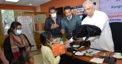 Governor launches samvedna kit programme for TB orphan children and Kangra Ni-Kshay kit HIMACHAL HEADLINES