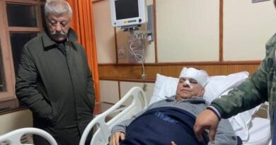 Former BJP Minister Suresh Bhardwaj hit by a scooty HIMACHAL HEADLINES