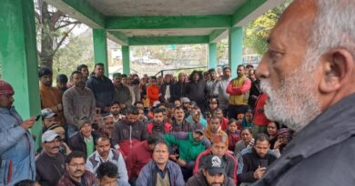 Sutlej Jal Vidyut Nigam Contract Workers Union conference at Jhakri HIMACHAL HEADLINES