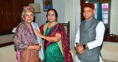 The Governor of UP calls Himachals counterpart HIMACHAL HEADLINES