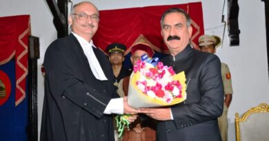 Justice Rao takes over as the new Chief Justice of Himachal High Court HIMACHAL HEADLINES