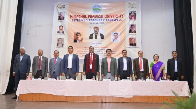 Six faculty members of HPU retired today HIMACHAL HEADLINES