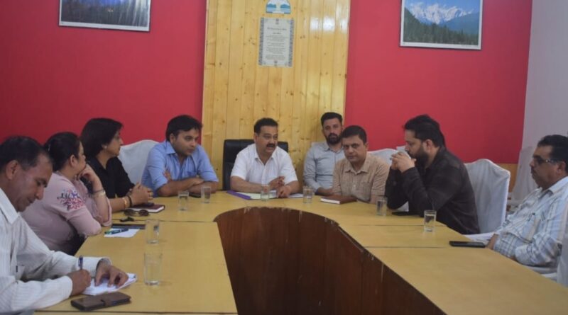 Jagat Singh Negi presided over the meeting on the cultivation of Bhagan in Rajgarh  HIMACHAL HEADLINES