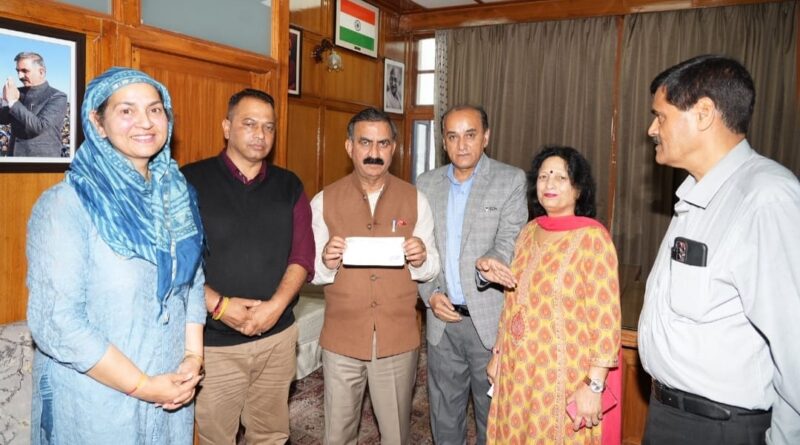 Shimla Mayor and councillors donate honorarium towards Aapada Rahat Kosh HIMACHAL HEADLINES