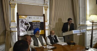 A press conference on the 3 years implementation of the National Education Policy was organized at the Indian Institute of Higher Studies Shimla HIMACHAL HEADLINES