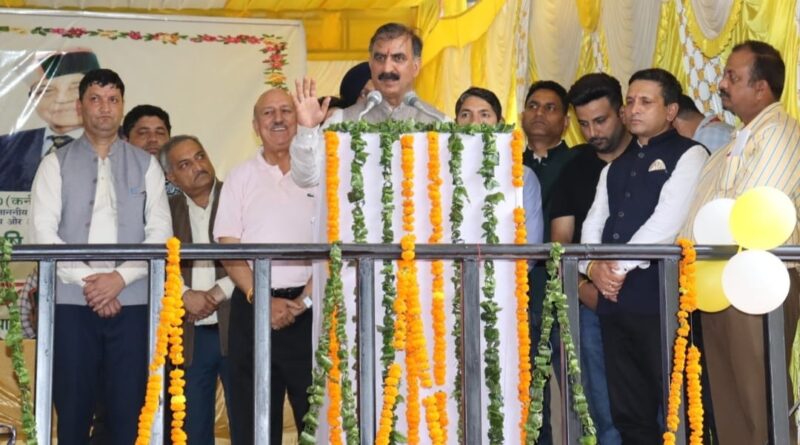 Sukhu inaugurates Rs. 28.38 crore Market yards in Solan, Himachal to develop fruit hubs HIMACHAL HEADLINES