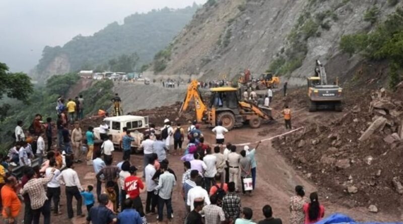The capital town of Shimla is cut off from the rest of the country due to landslides HIMACHAL HEADLINES