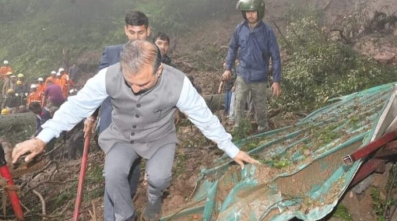 CM Sukhu visited the landslide-affected areas of Summerhill, Fagli & Mamligh in Shimla HIMACHAL HEADLINES