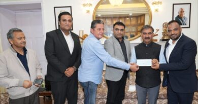 Hans Foundation presents Rs. 5 crore towards Himachal CM Relief  Fund HIMACHAL HEADLINES