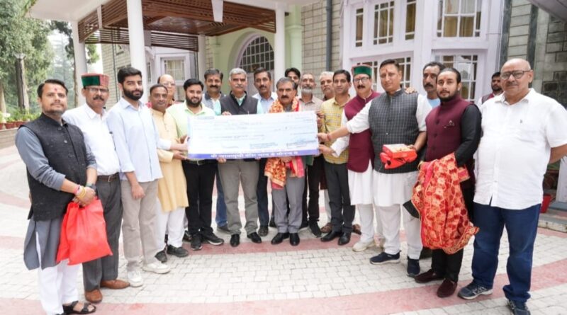 Shree Jawalamukhi Temple Trust contributes Rs. 5 crore in 'Aapda Rahat Kosh' HIMACHAL HEADLINES