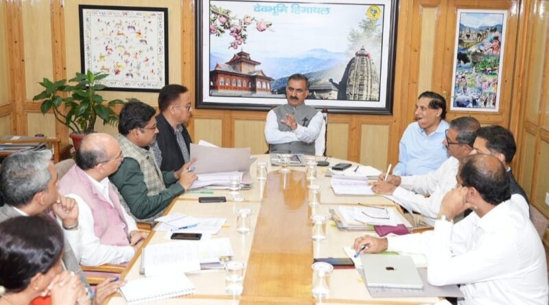 Optimum use of e-file system to be ensured for better efficiency: Sukhu HIMACHAL HEADLINES