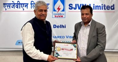 Akhileshwar Singh, Director (Finance) SJVN honoured with Best CFO Award 2023 in Power Sector HIMACHAL HEADLINES