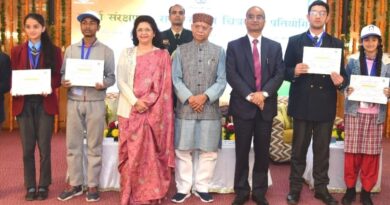 Himachal Governor awards winners of SJVN’s State Level Painting Competition HIMACHAL HEADLINES