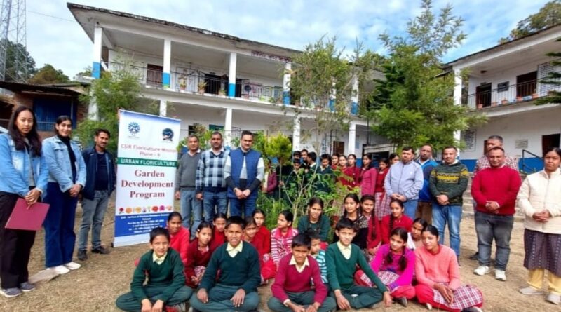 CSIR- IHBT, Palampur under CSIR-Floriculture Mission on Distributed 600 horticulture saplings in five schools HIMACHAL HEADLINES