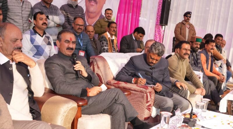 Rajya Chayan Aayog to implement corruption-free selection process: Sukhu HIMACHAL HEADLINES