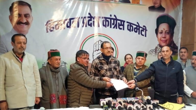 Yashpal Tanaik today applied for a ticket from the Shimla Constituency HIMACHAL HEADLINES
