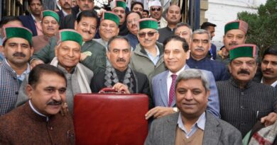 Sukhu presented Himachal's budget with a plan outlay of 58444 Crores HIMACHAL HEADLINES