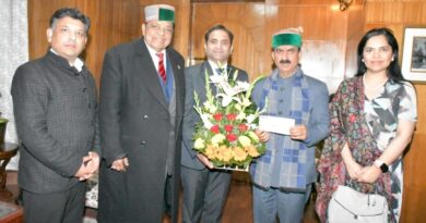 Global Association Canada presented a cheque of ₹3,60,000 to CM Sukhu  HIMACHAL HEADLINES