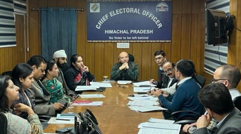 1st April to be a qualifying date to enroll new voters for upcoming elections: CEO HIMACHAL HEADLINES