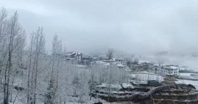 Lahaul Spiti and Kinnaur receives fresh snowfall  HIMACHAL HEADLINES