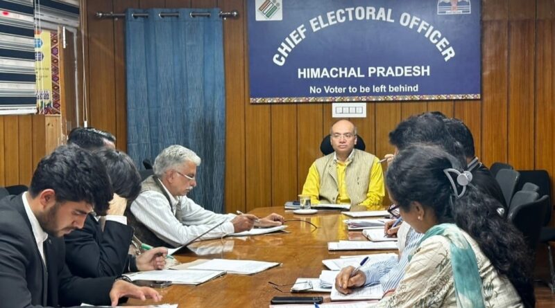 CEO holds meetings with representatives of political parties HIMACHAL HEADLINES