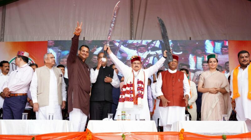 Lotus will bloom with a huge majority on all four seats of Devbhoomi Himachal Pradesh: Nadda HIMACHAL HEADLINES