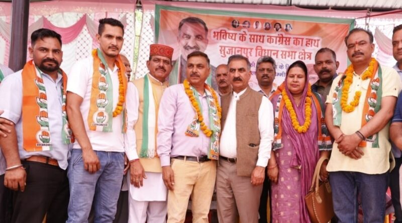 BJP workers expressing faith in the policies of CM Sukhu HIMACHAL HEADLINES