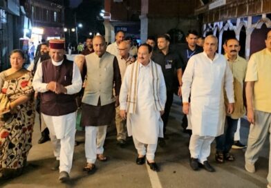 BJP National President Nadda strolling on the Mall road